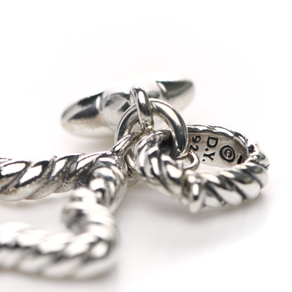 David Yurman Sterling Silver Double Quatrefoil Enhancer Charm Pendant 3 of 3