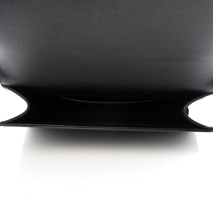 Saint Laurent Grain De Poudre Classic Monogram Kate Clutch Black 5 of 7