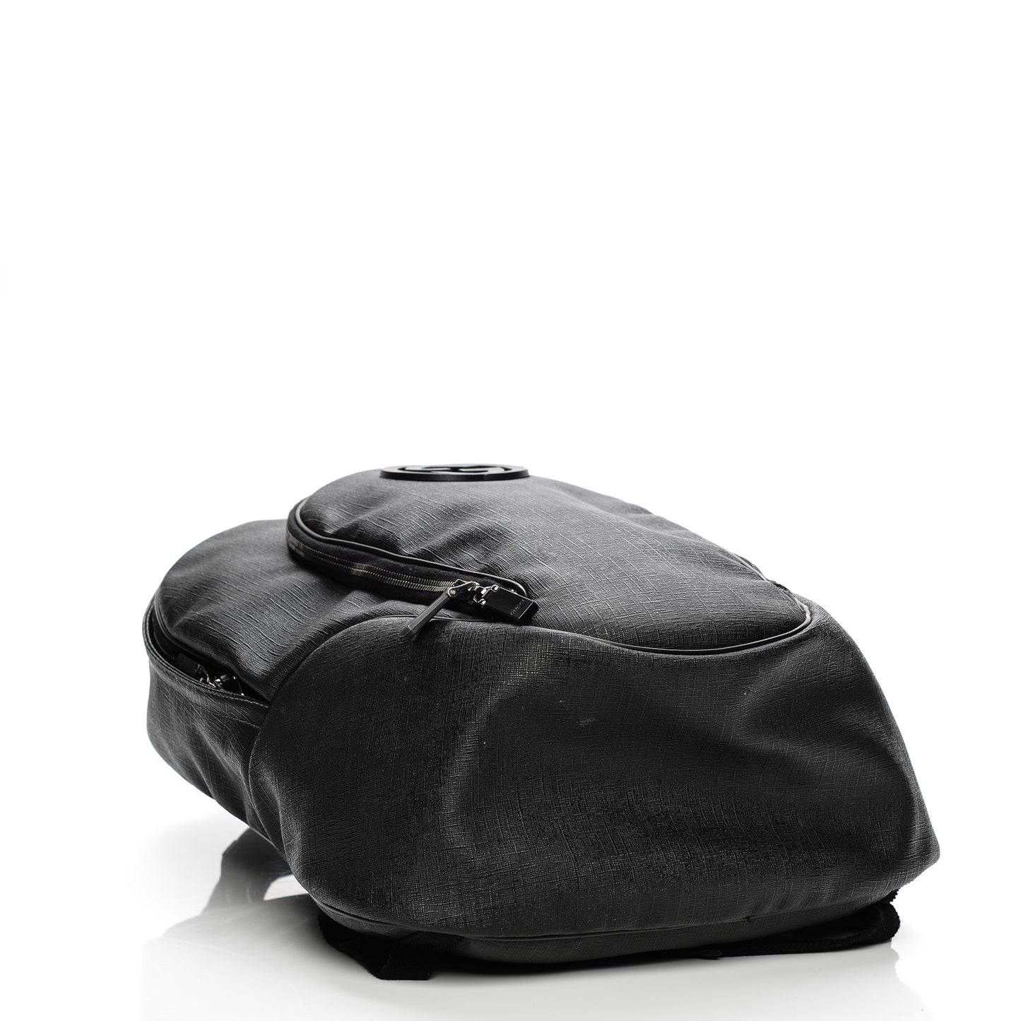 Coated Canvas Interlocking G Travel Backpack Black