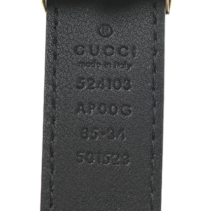 Gucci Moon Calfskin Torchon Double G 25mm Belt 85 34 Black 3 of 6