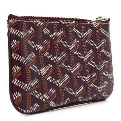Goyard Goyardine Nano Senat Key Pouch Burgundy 3 of 8