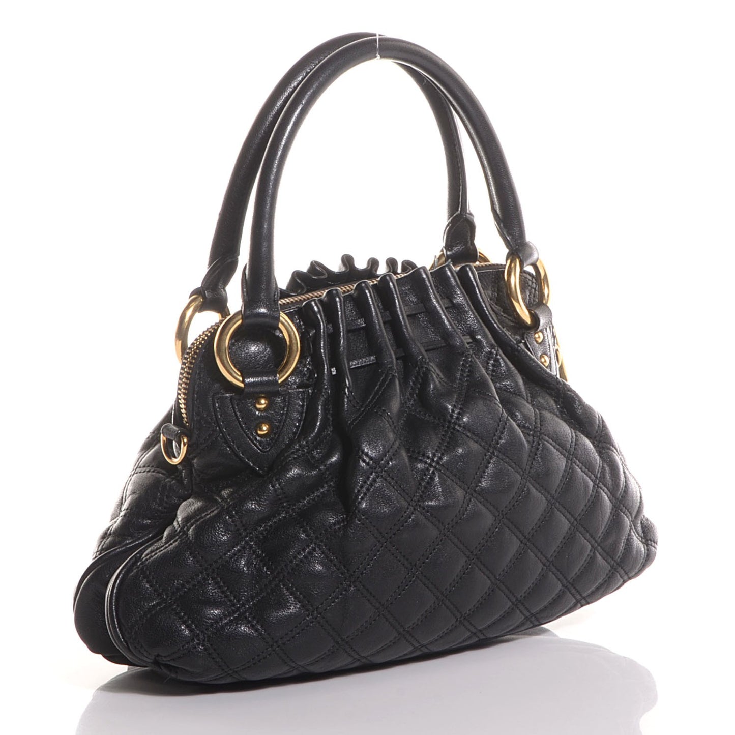 Leather Quilted Small Cecilia Black
