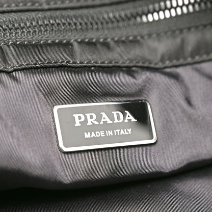 Prada Tessuto Nylon Soft Padded Large Shopping Tote Black 6 of 9