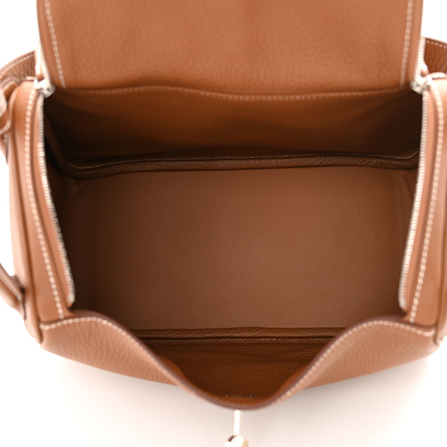 Hermes Taurillon Clemence Lindy 26 Gold 5 of 12