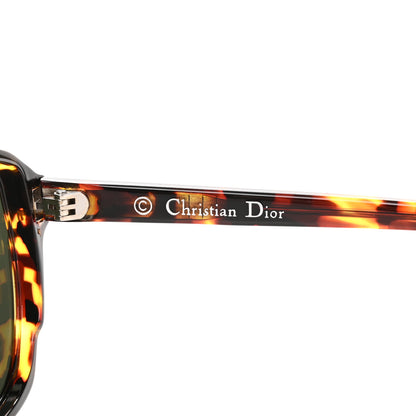 Christian Dior Abstract Square Mirrored Sunglasses Spotted Havana Purple 5 of 10