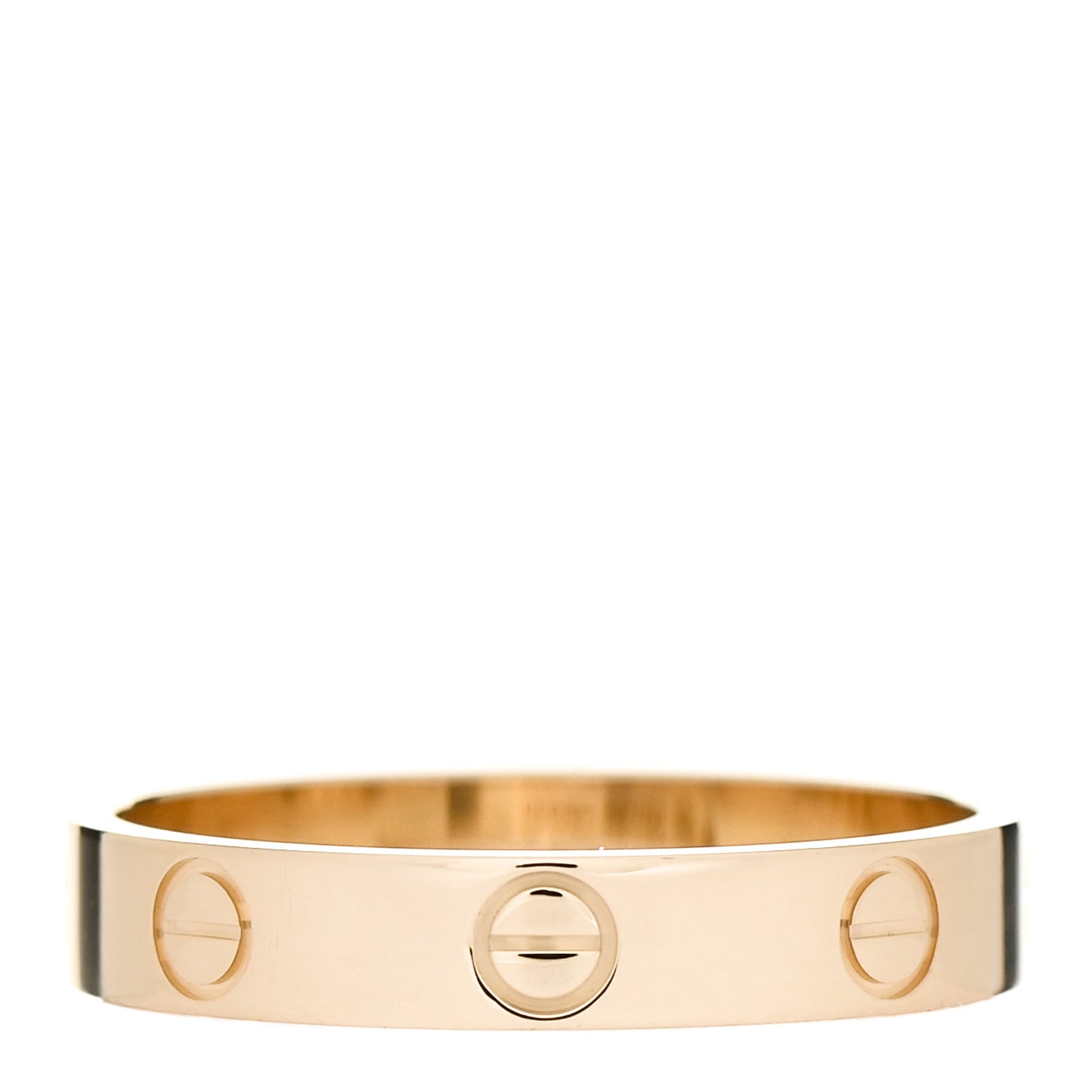 18K Yellow Gold 3.5mm LOVE Wedding Band Ring 56 7.75