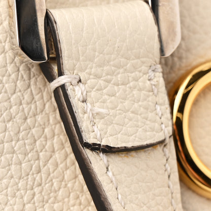 Gucci Grainy Calfskin Medium Zumi Top Handle Bag Mystic White 15 of 16