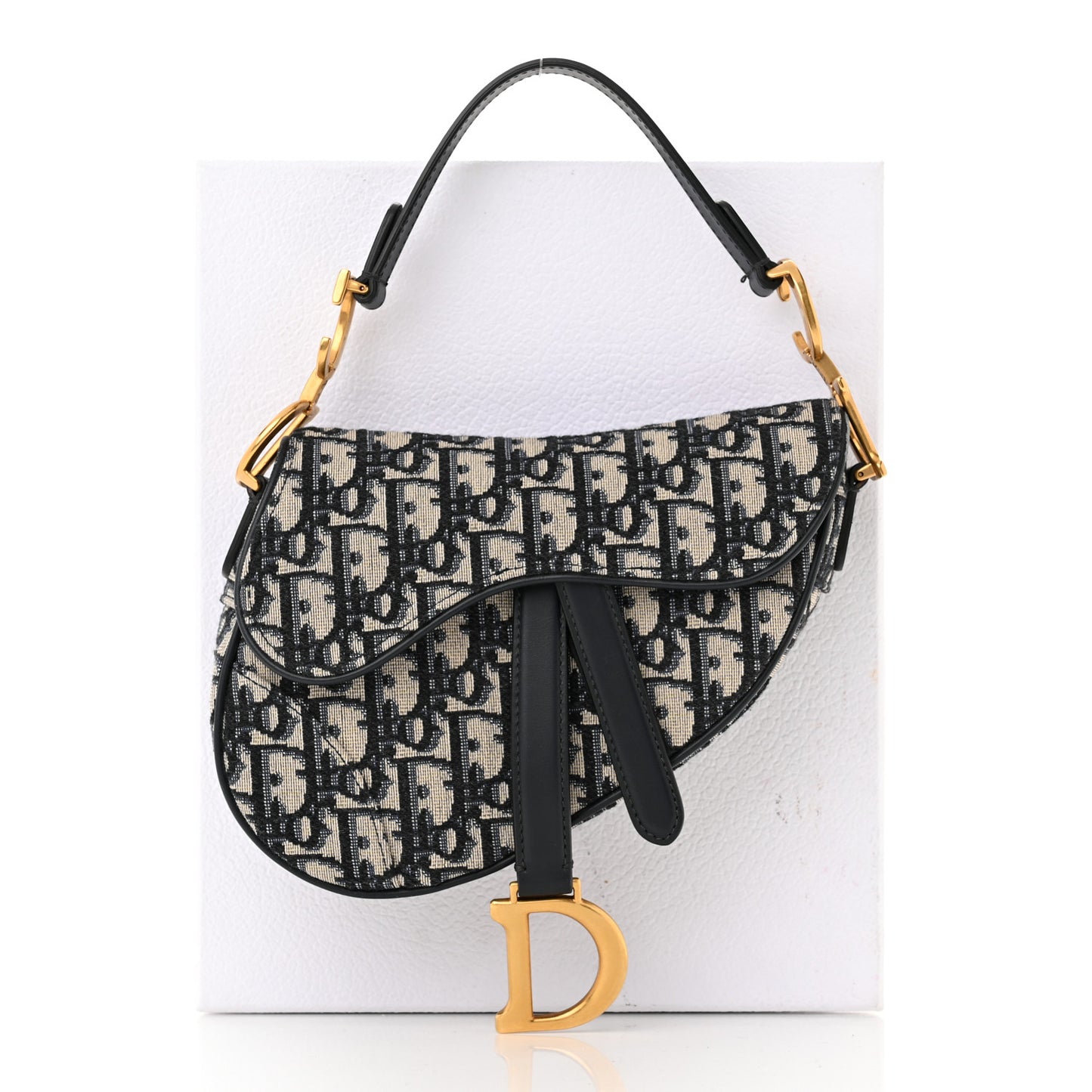 Oblique Mini Saddle Bag Blue