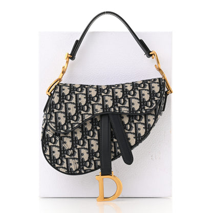 Christian Dior Oblique Mini Saddle Bag Blue 11 of 11