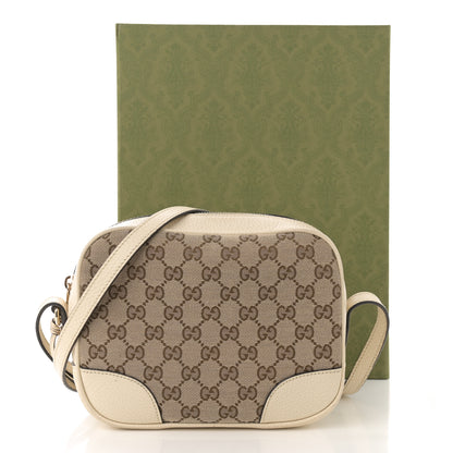 Gucci Monogram Dollar Calfskin Mini Bree Messenger Bag Beige Ebony Avoire Beige Ebony Avoire 14 of 14