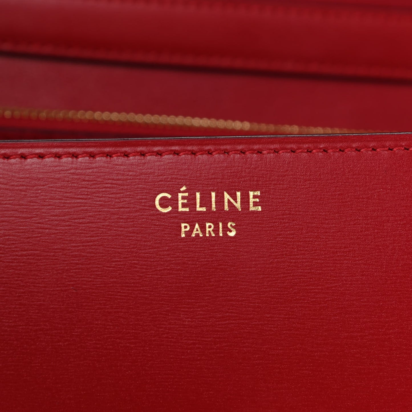 Box Calfskin Medium Classic Box Flap Bag Red