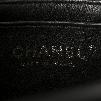 Chanel Lambskin Resin Crystal Square Quilted Mini Monacoco Flap Black 7 of 12