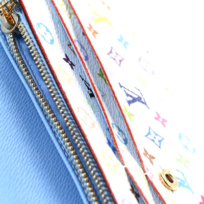 Louis Vuitton Monogram Multicolor Sarah Wallet White Bleuet 8 of 8
