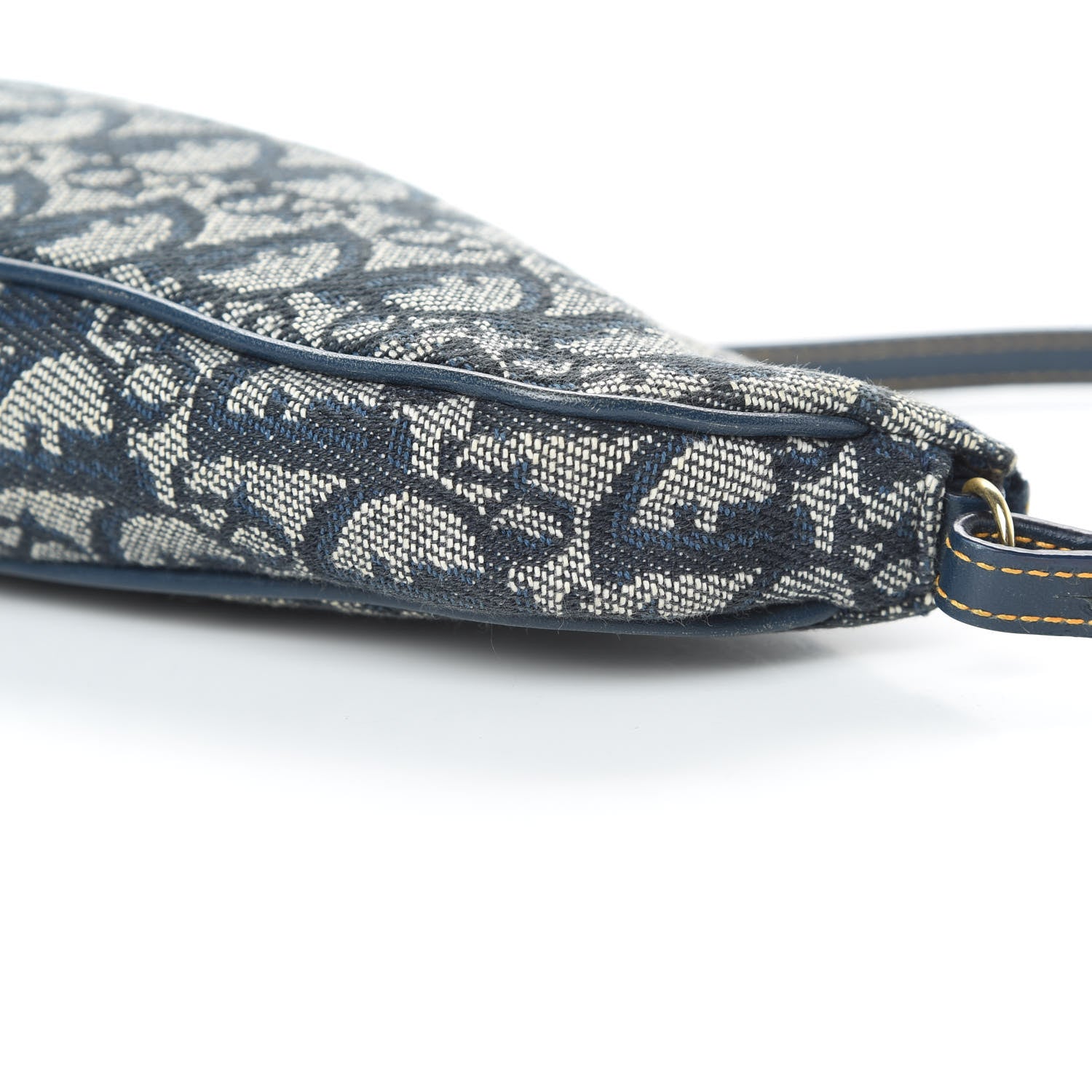 Christian Dior Monogram Mini Saddle Pochette Navy 10 of 12