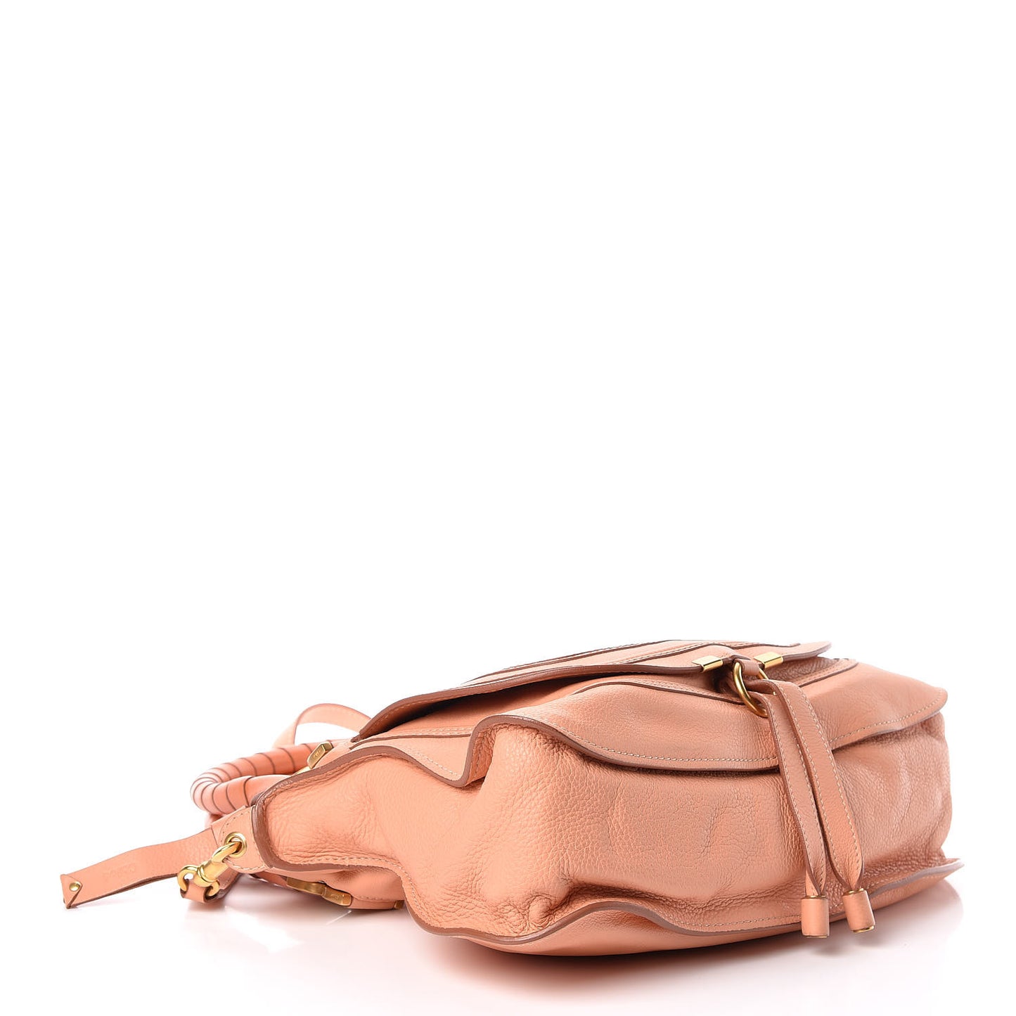 Calfskin Medium Marcie Satchel Coral Sands