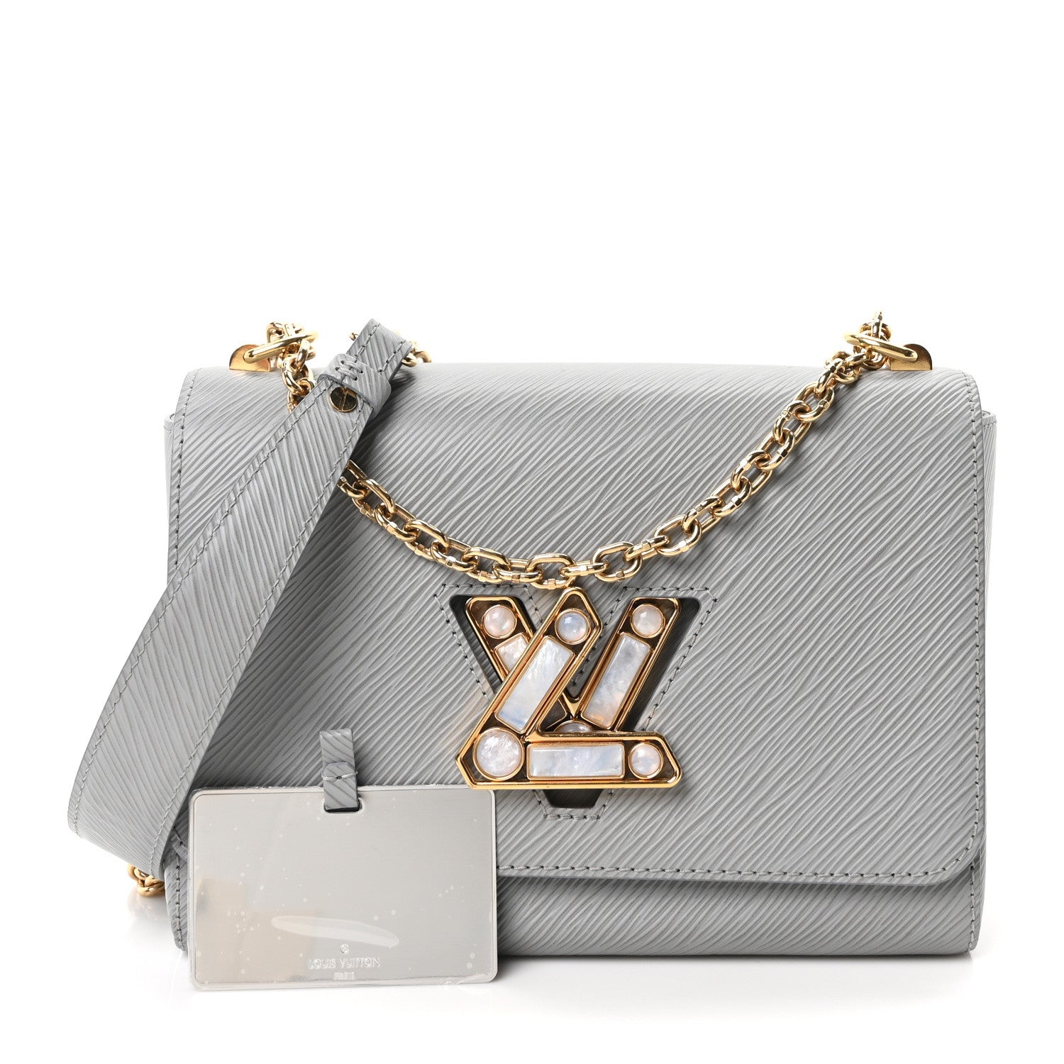 Louis Vuitton Epi Moonstone Twist Shoulder Bag MM Grey 1794258