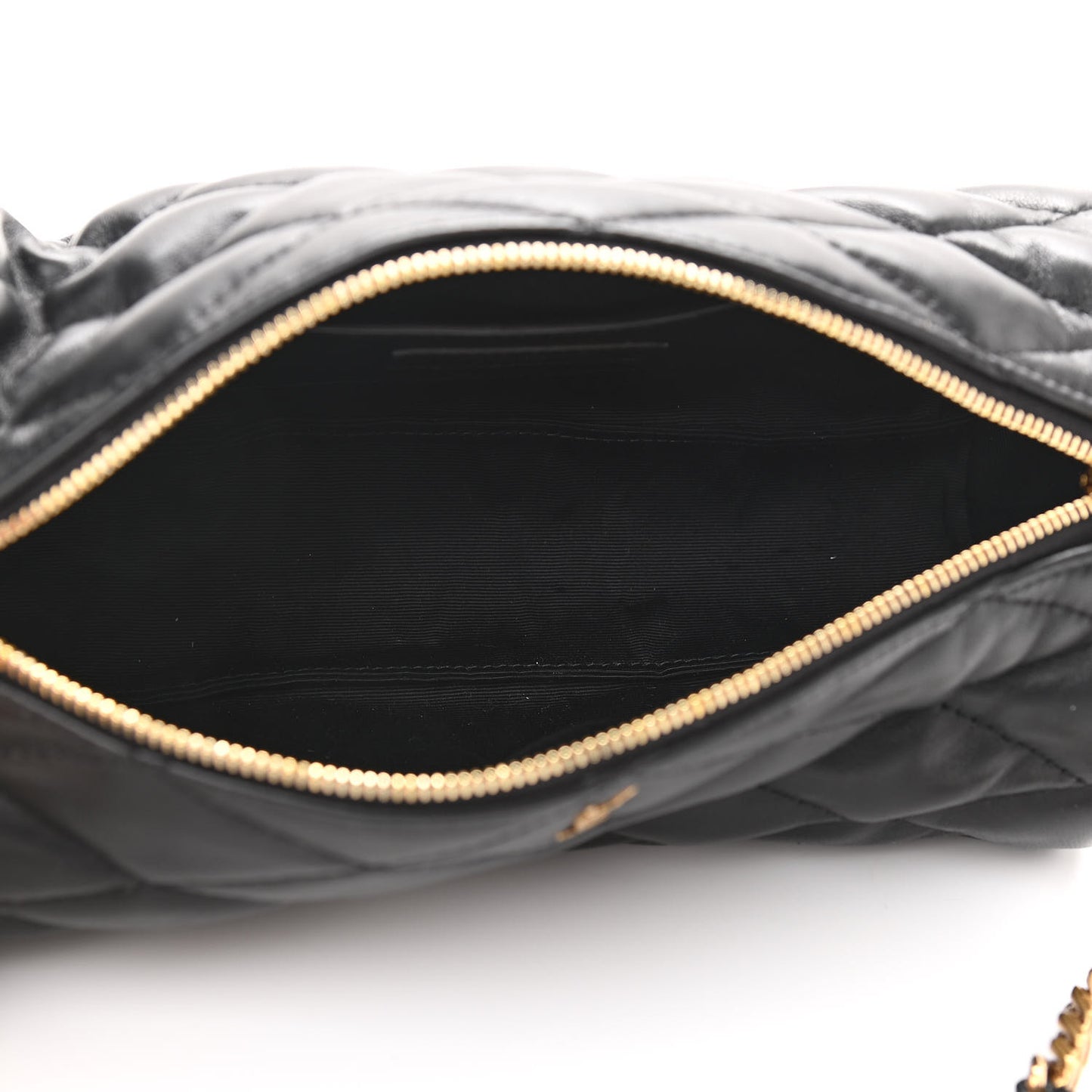 Lambskin Monogram Small Sade Tube Bag Black
