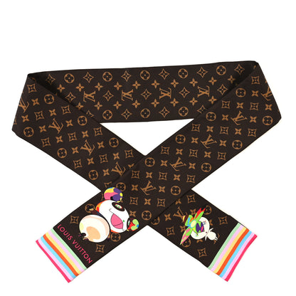 Louis Vuitton LV X TM Silk Monogram Superflat Character Bandeau Brown 1 of 3