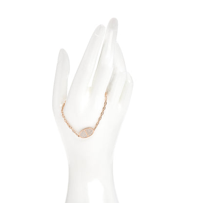 Hermes 18K Rose Gold Diamond Chaine d'Ancre Verso Bracelet SH 2 of 6