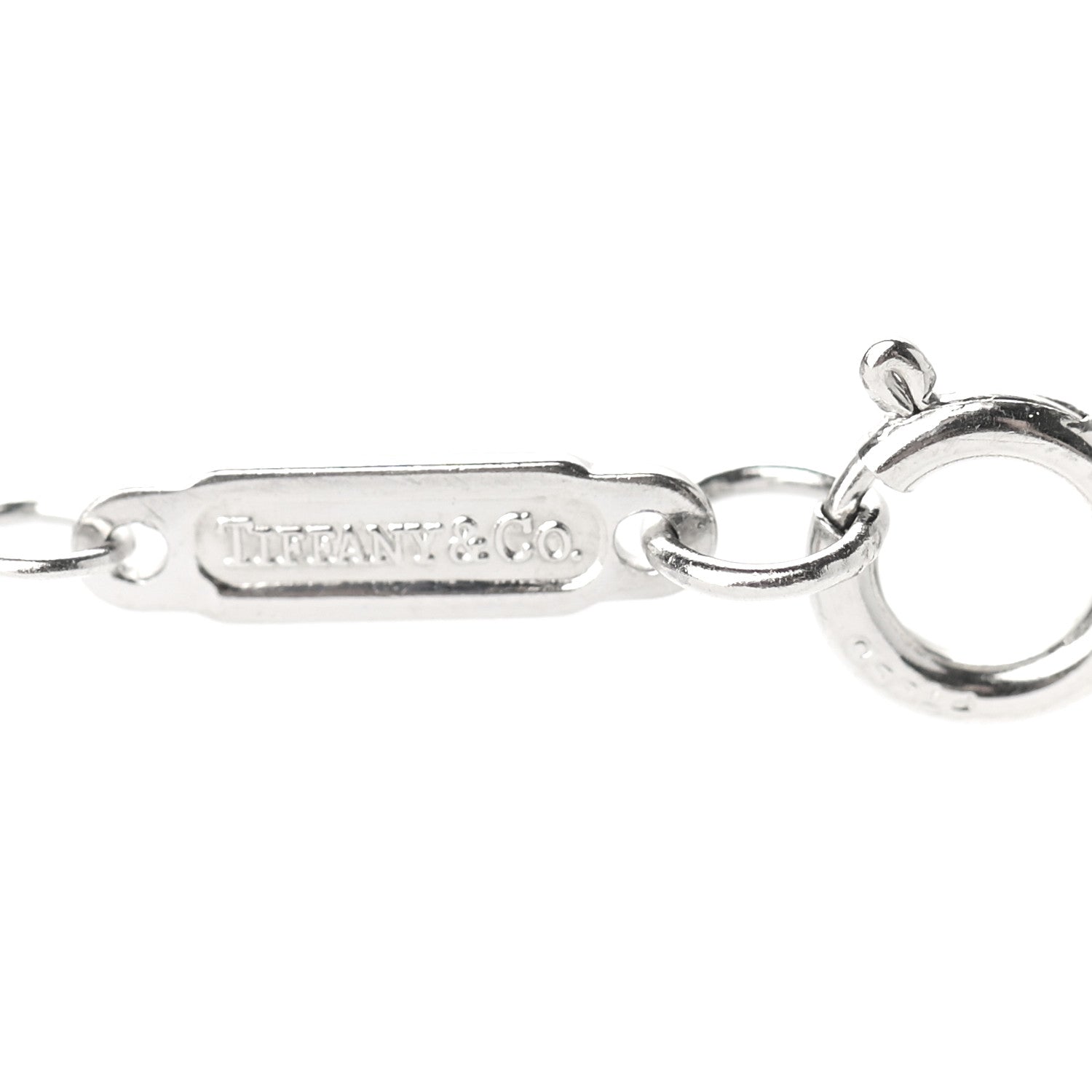 Tiffany Platinum Diamond Small Heart Pendant Necklace 5 of 6