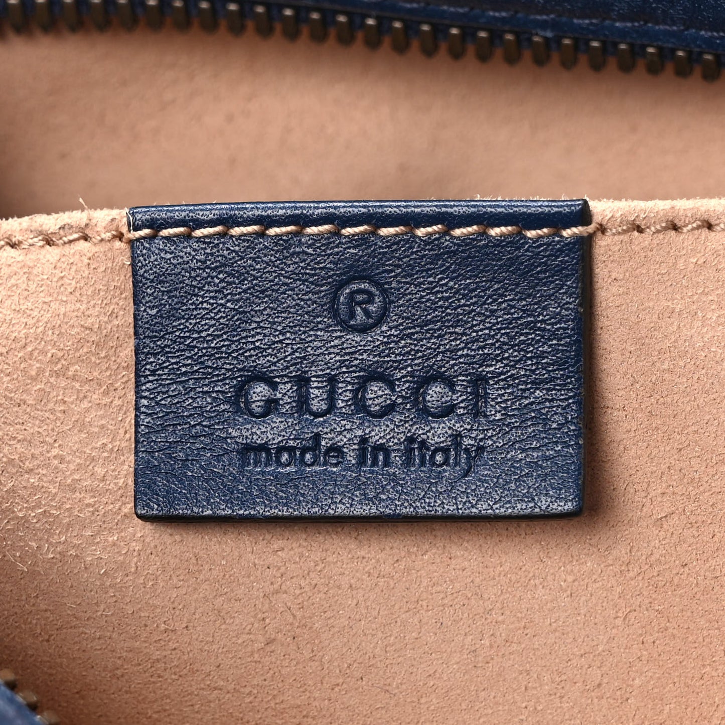 Calfskin Matelasse GucciGhost Small GG Marmont Chain Shoulder Bag Blue Agata Hibiscus Red