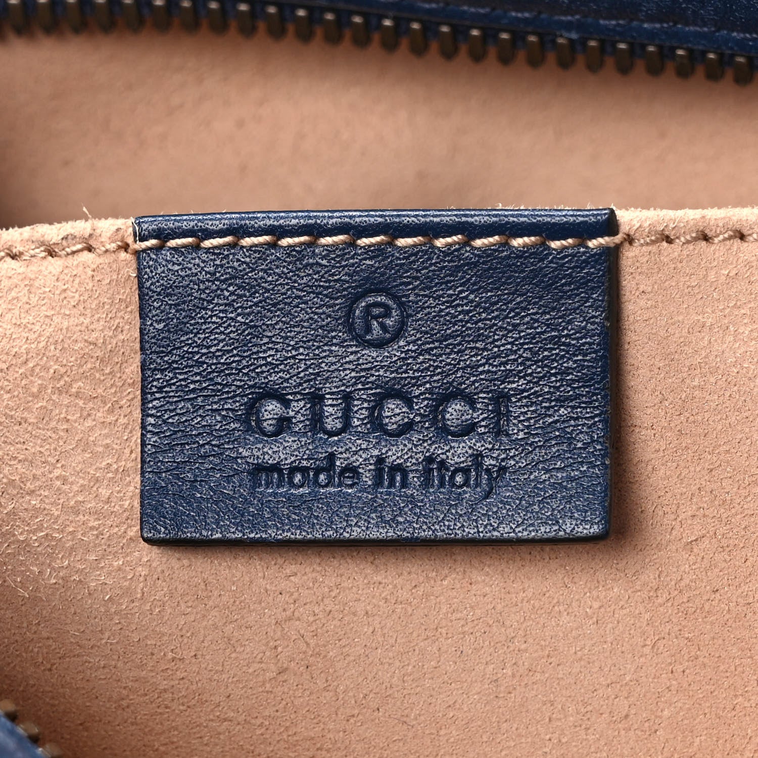 Gucci Calfskin Matelasse GucciGhost Small GG Marmont Chain Shoulder Bag Blue Agata Hibiscus Red 6 of 13