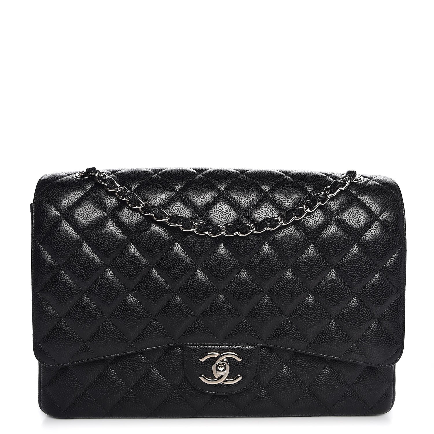 Chanel Caviar Quilted Maxi Double Flap Black 1 of 8
