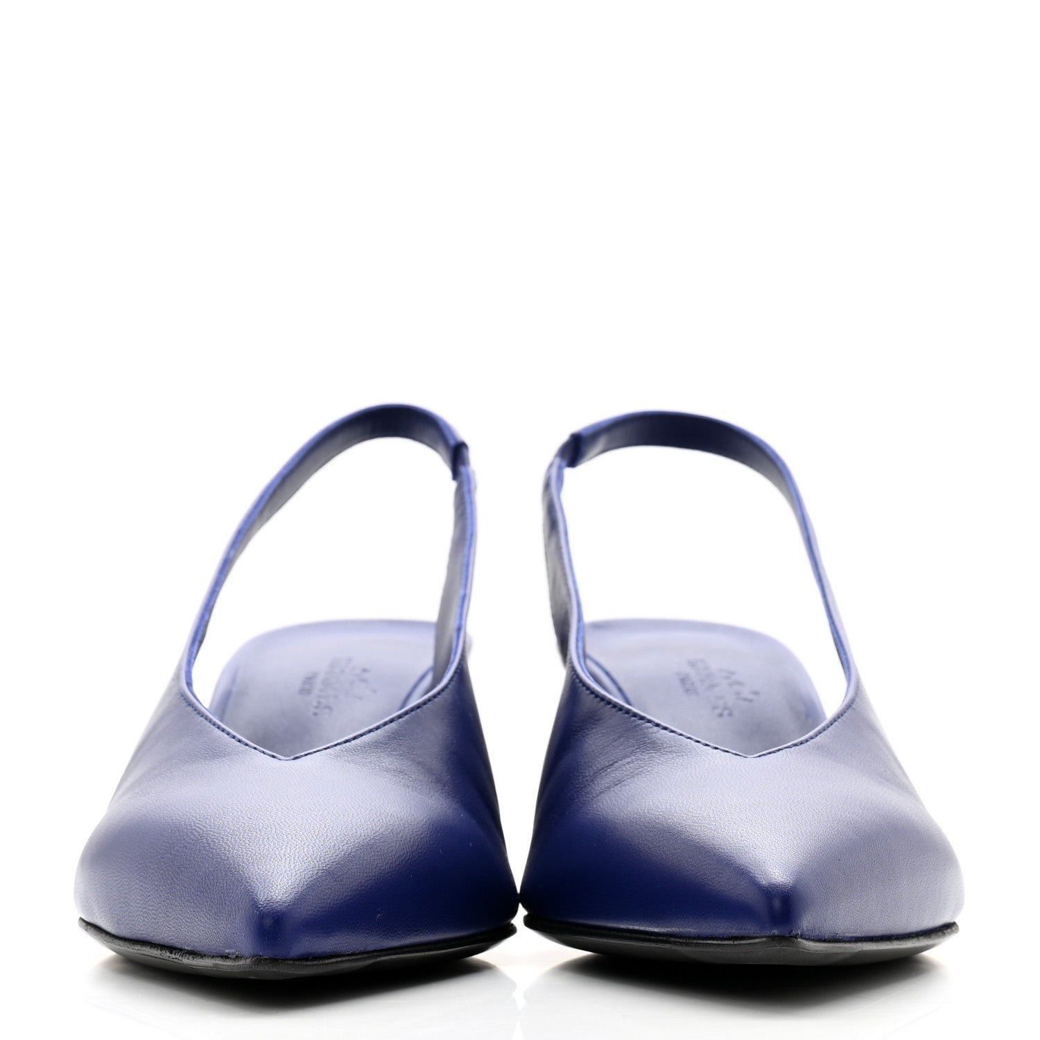 Hermes Nappa Antim 55 Slingback Pumps 36 Bleu Electrique 2 of 11
