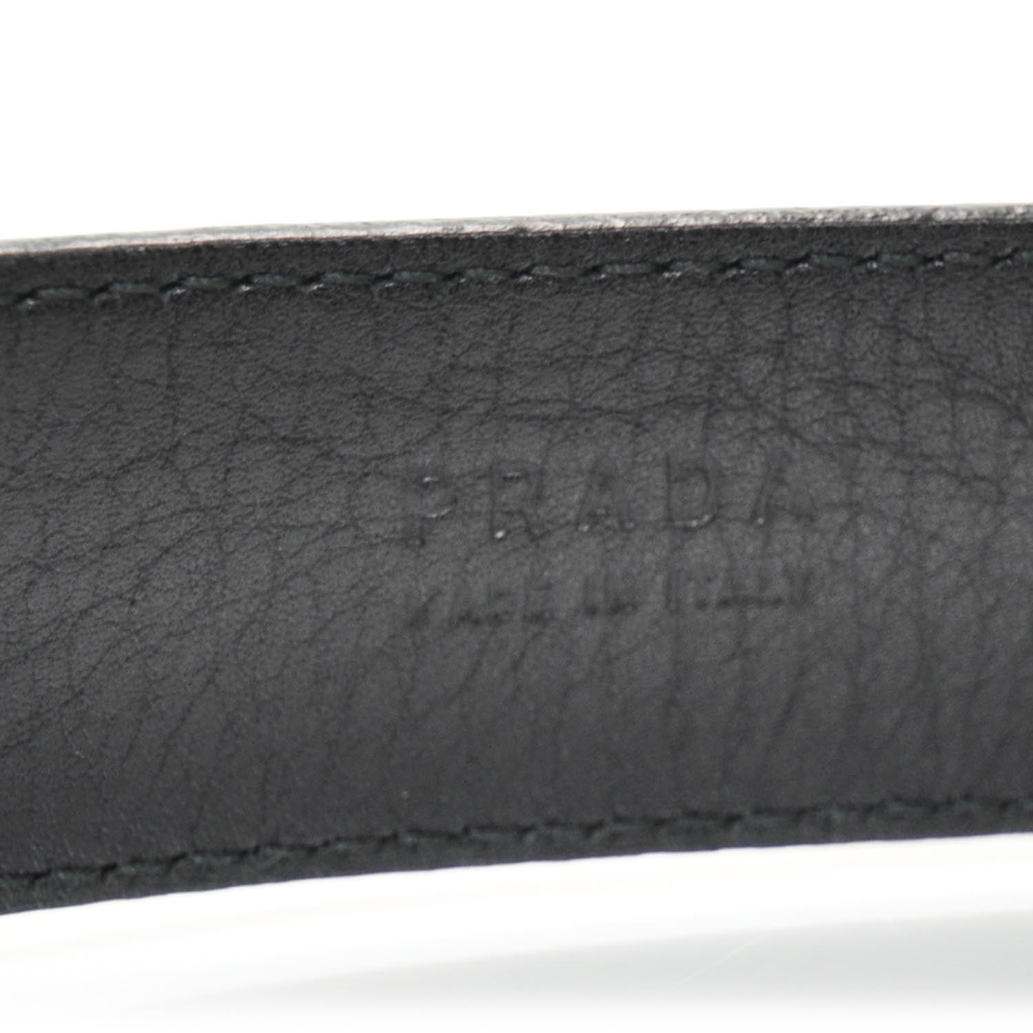 Prada Saffiano Belt 80 32 Black 6 of 7