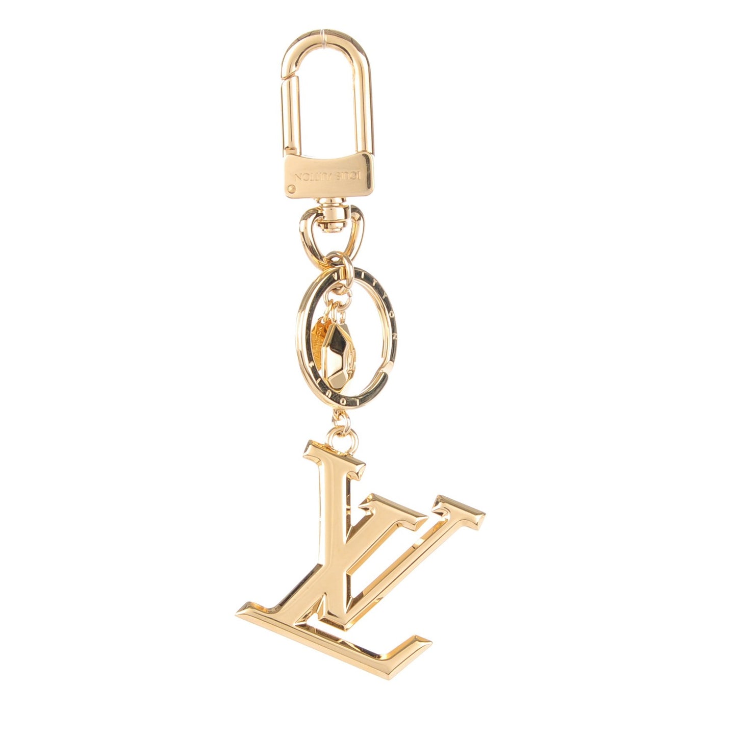 LV Facettes Key Holder Gold