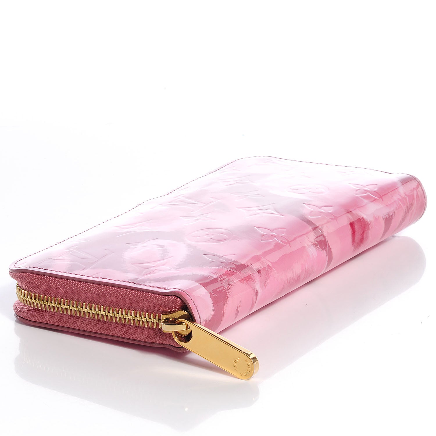 Louis Vuitton Vernis Ikat Zippy Wallet Rose Velours 4 of 8