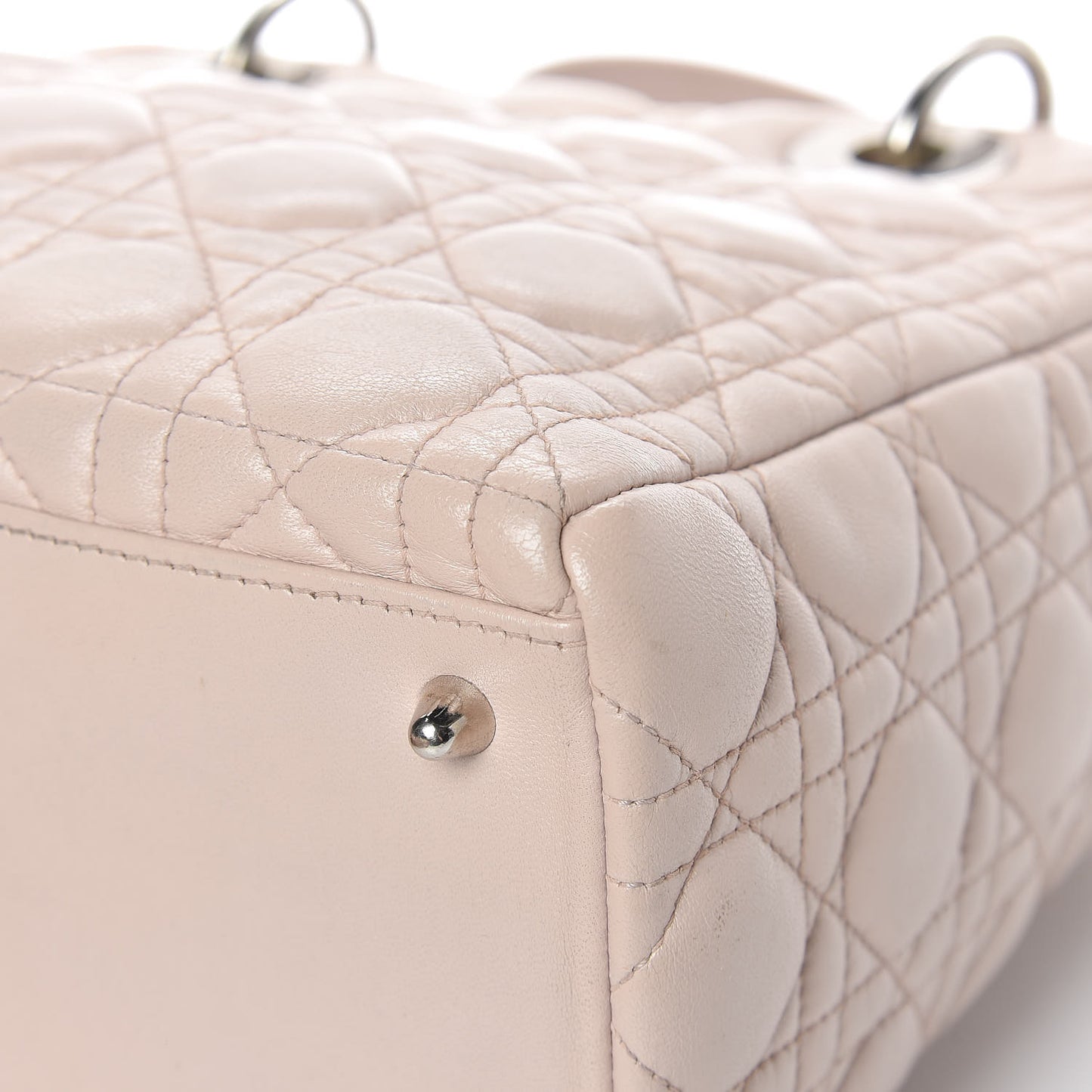 Lambskin Cannage Medium Lady Dior Light Pink