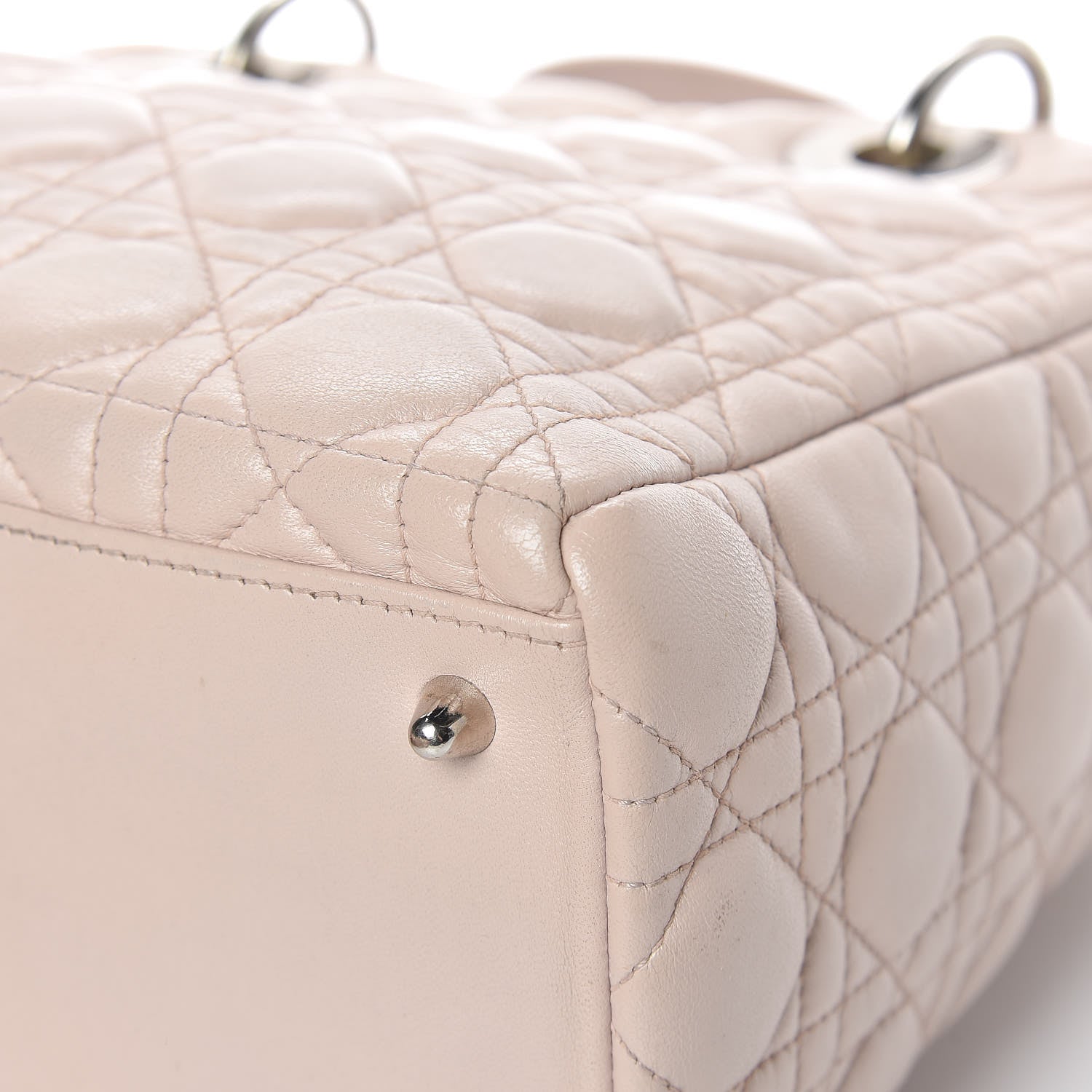 Christian Dior Lambskin Cannage Medium Lady Dior Light Pink 14 of 32
