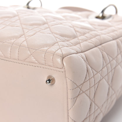 Christian Dior Lambskin Cannage Medium Lady Dior Light Pink 14 of 32