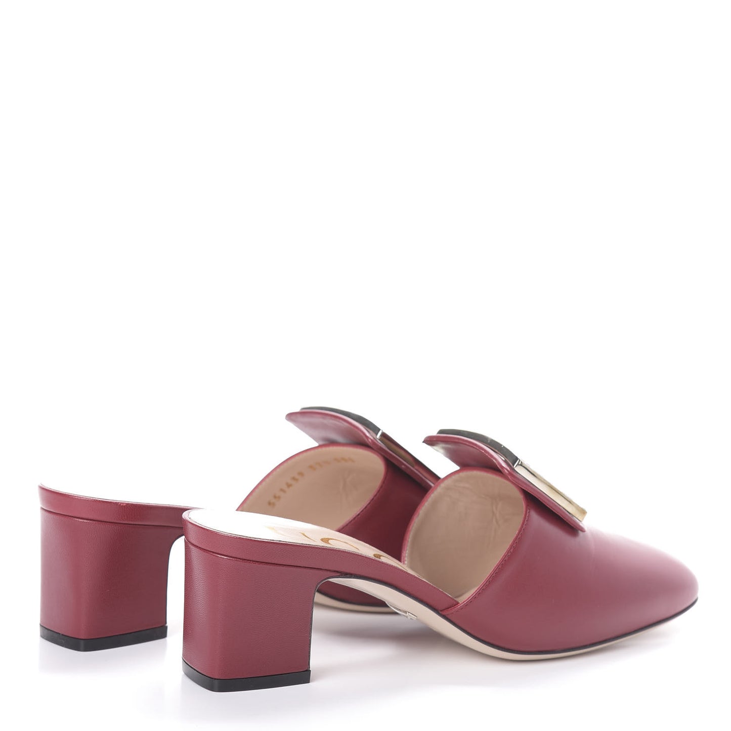Malaga Kid Crystal Square G Madelyn Mules 37.5 Romantic Cerise