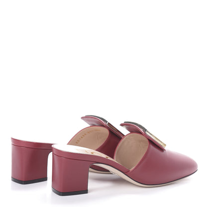 Gucci Malaga Kid Crystal Square G Madelyn Mules 37.5 Romantic Cerise 4 of 7