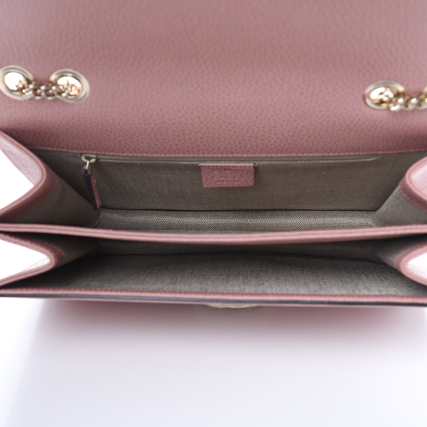 Dollar Calfskin Interlocking G Shoulder Bag Soft Pink