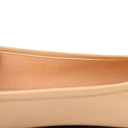 Chanel Lambskin Grosgrain Cap Toe Pearl CC Ballerina Flats 36.5 Beige Black 8 of 8