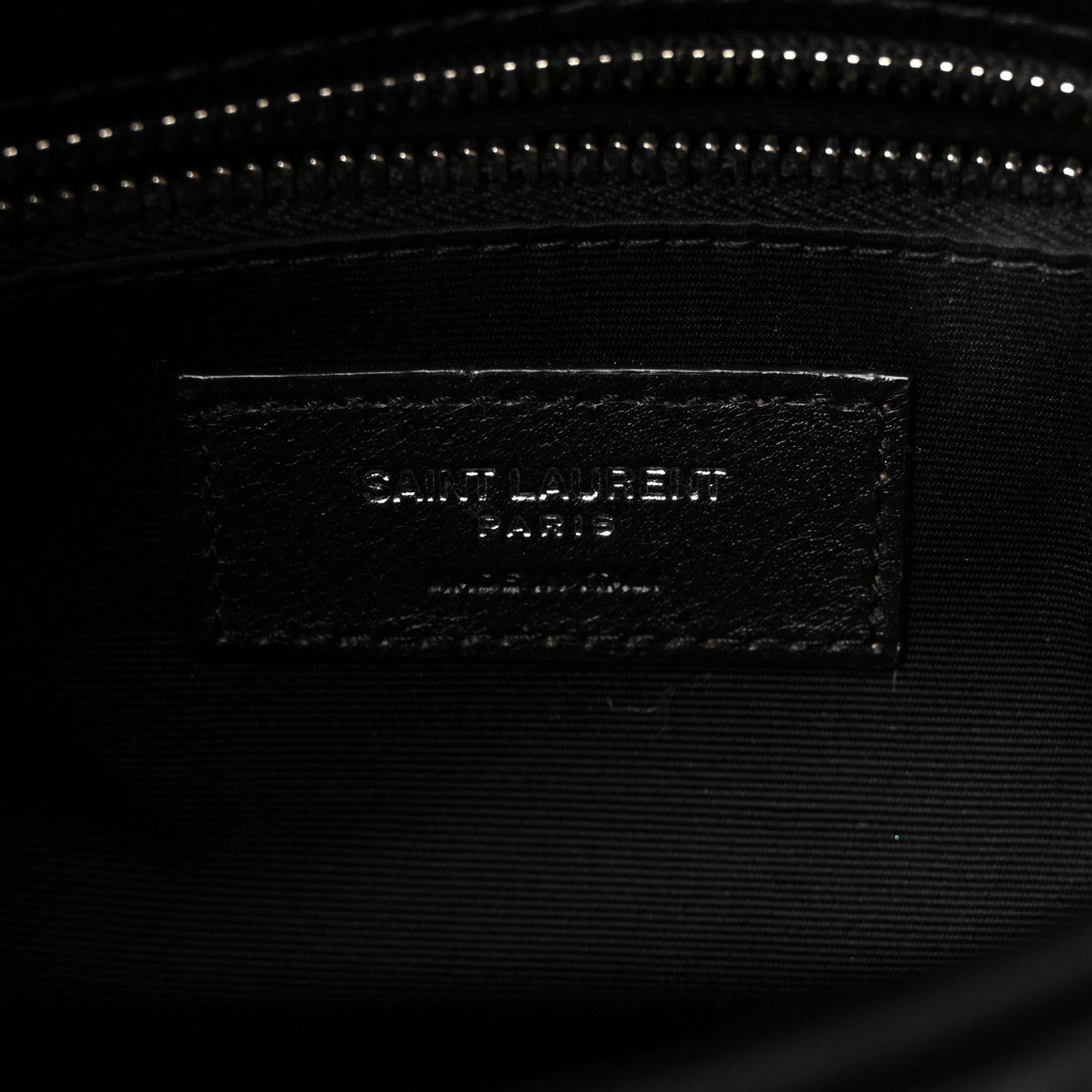 Saint Laurent Lambskin Quilted Toy Loulou Puffer Monogram Chain Satchel Black 6 of 10