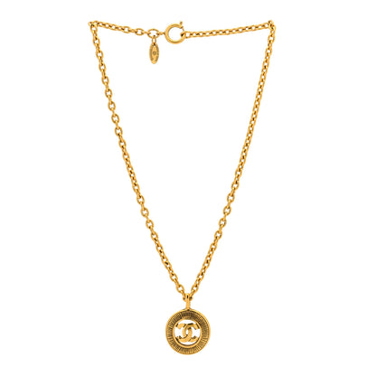 Chanel CC Chain Pendant Necklace Gold 3 of 5