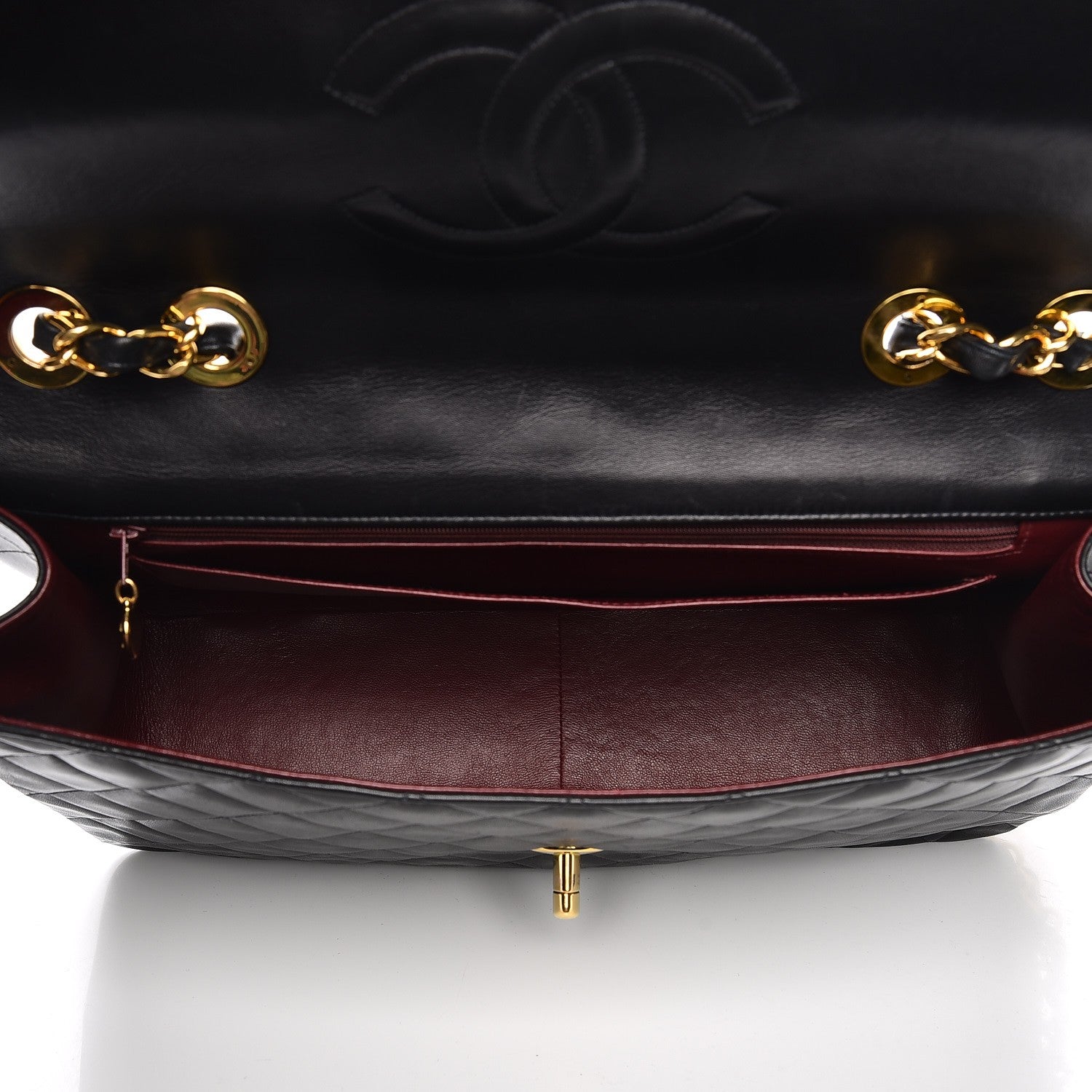 Chanel Lambskin XL Jumbo Flap Black 5 of 14