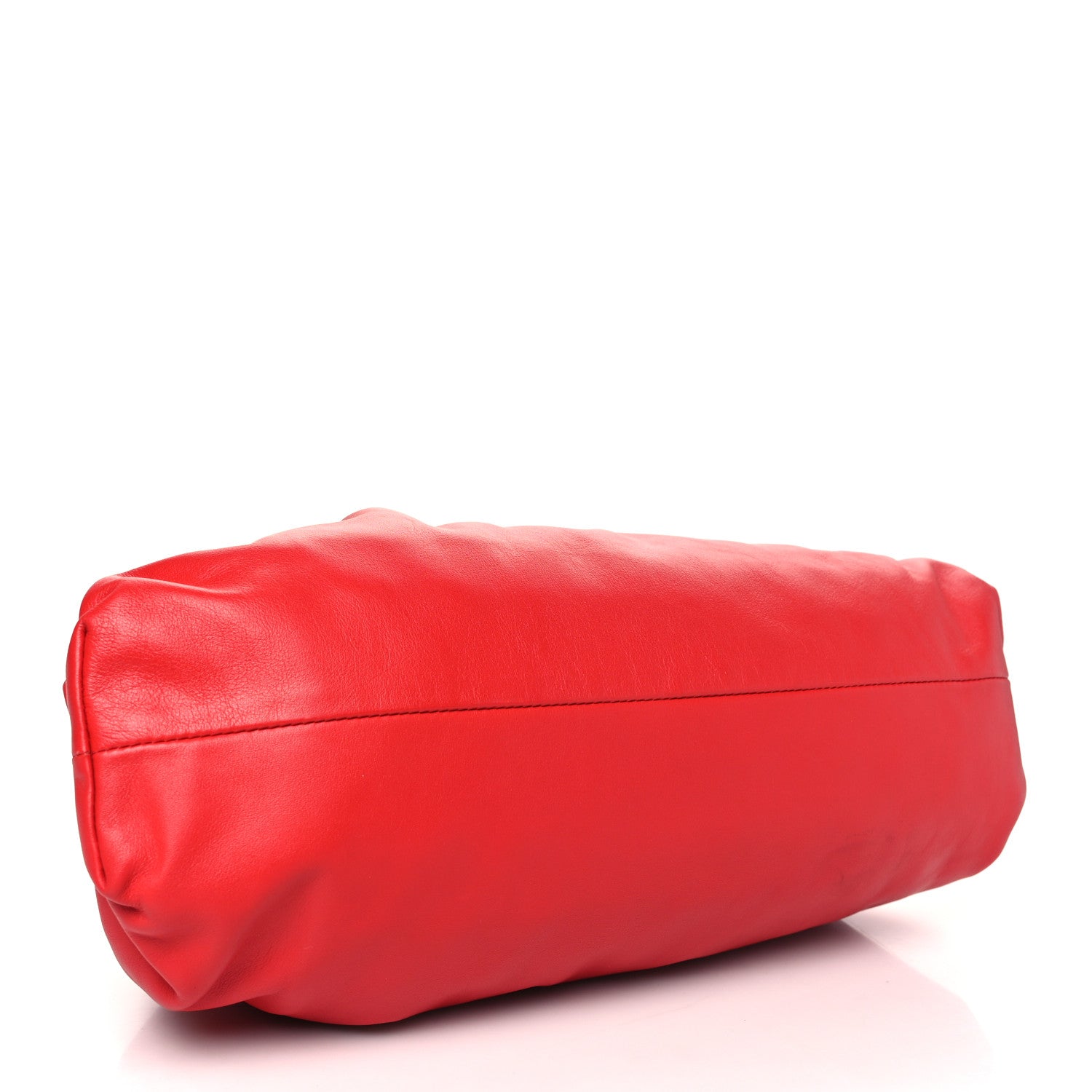 Bottega Veneta Smooth Butter Calf The Pouch Oversized Clutch Bright Red 4 of 11