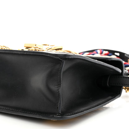 Gucci Calfskin Animal Studs Mini Sylvie Top Handle Bag Black 8 of 8