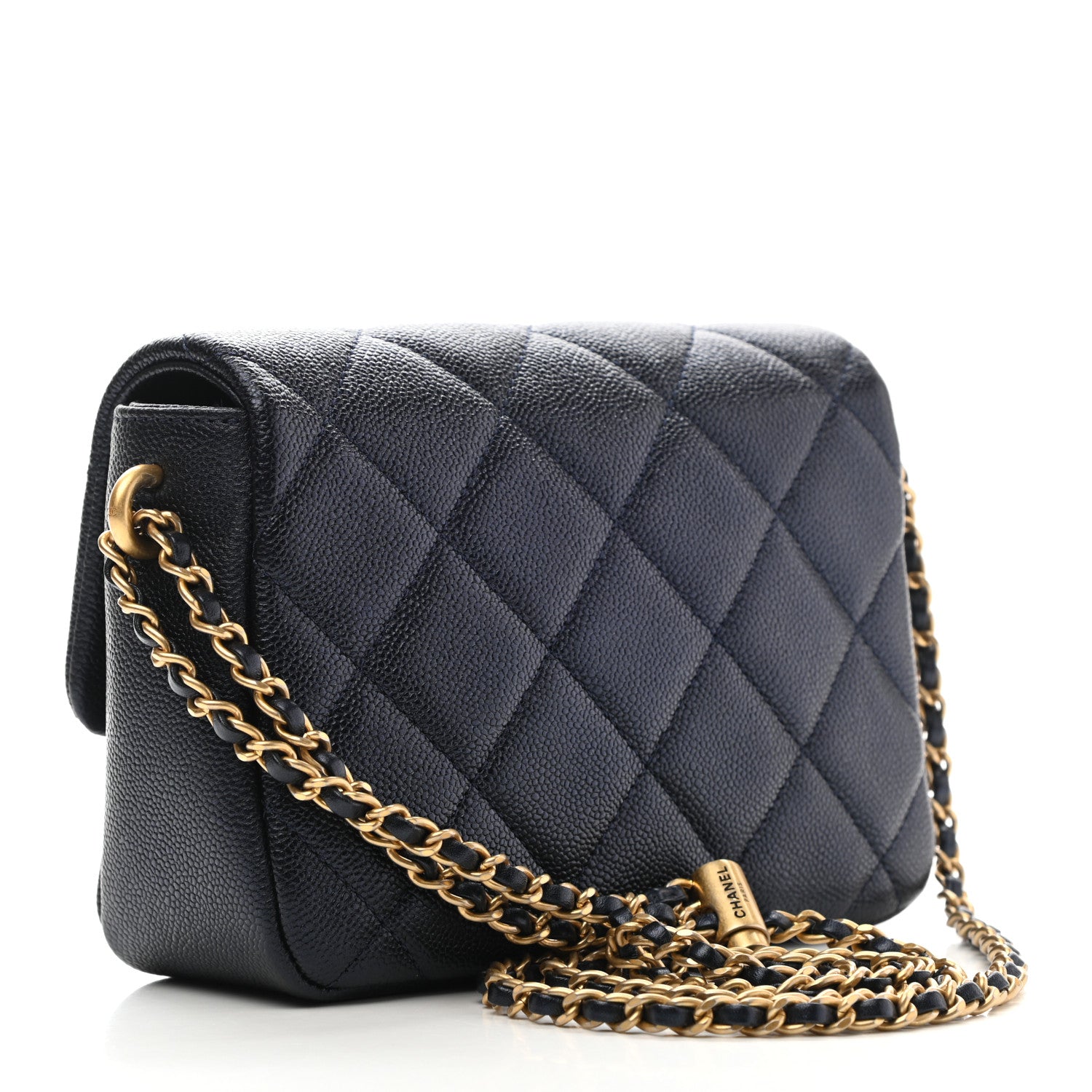 Chanel Iridescent Caviar Quilted Mini My Perfect Flap Dark Blue 3 of 10