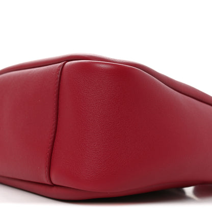 Saint Laurent Smooth Calfskin Small Le 5 A 7 Soft Hobo Cherry Jam 10 of 10