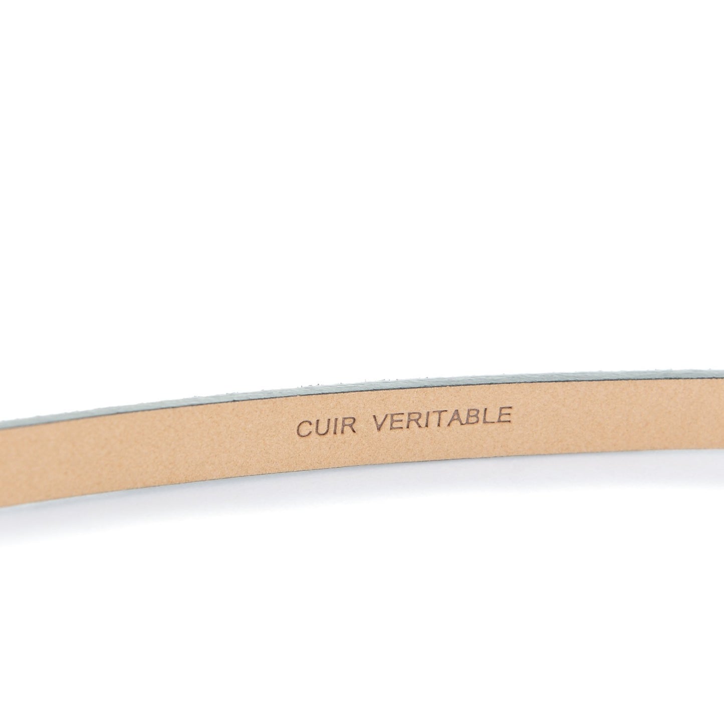 Metallic Calfskin CC Skinny Belt 85 34 Black