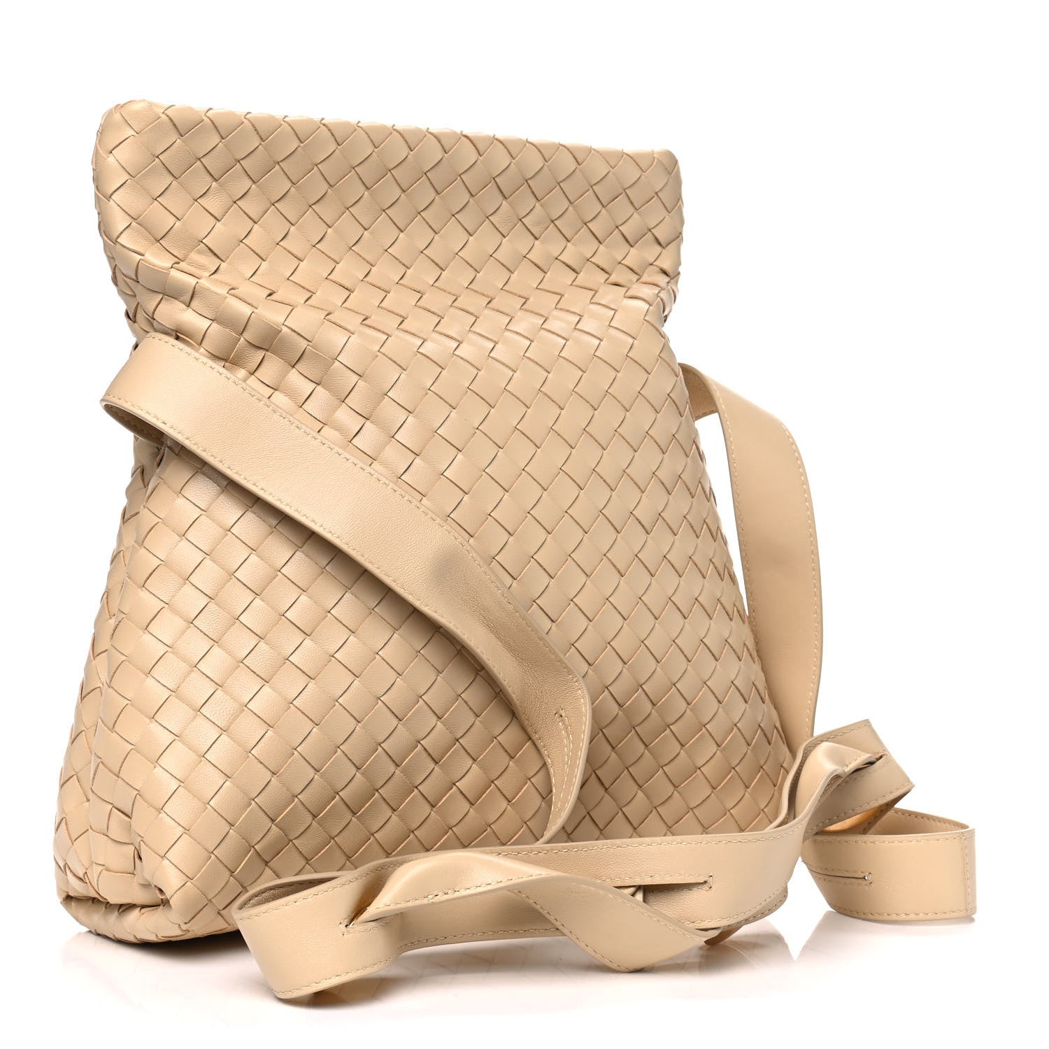 Bottega Veneta Nappa Intrecciato The Fold Crossbody Porridge 2 of 4