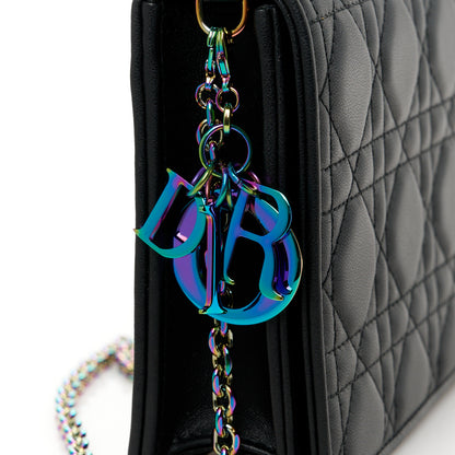 Christian Dior Lambskin Cannage Lady Dior Pouch Black 13 of 16
