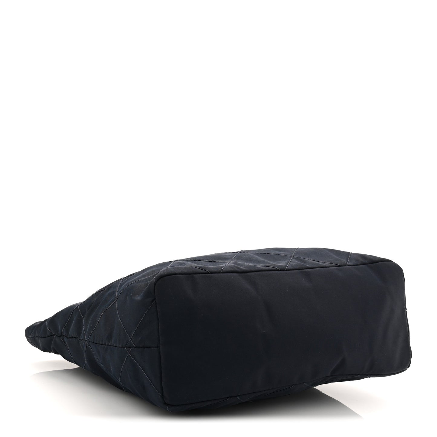 Nylon Tessuto Quilted Shoulder Bag Blue