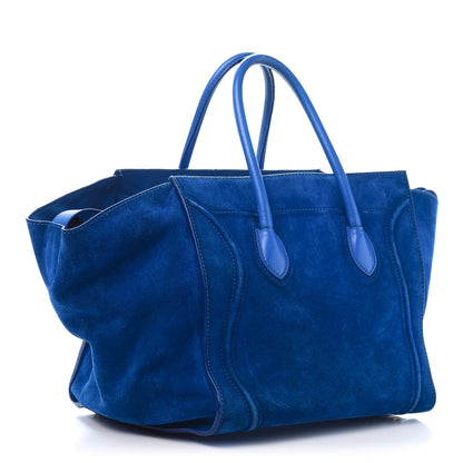 Celine Suede Medium Phantom Luggage Royal Blue 3 of 19